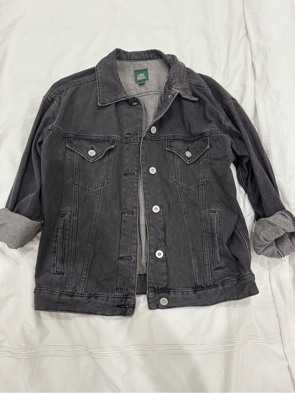 Wild Fable Washed Black Jean Jacket